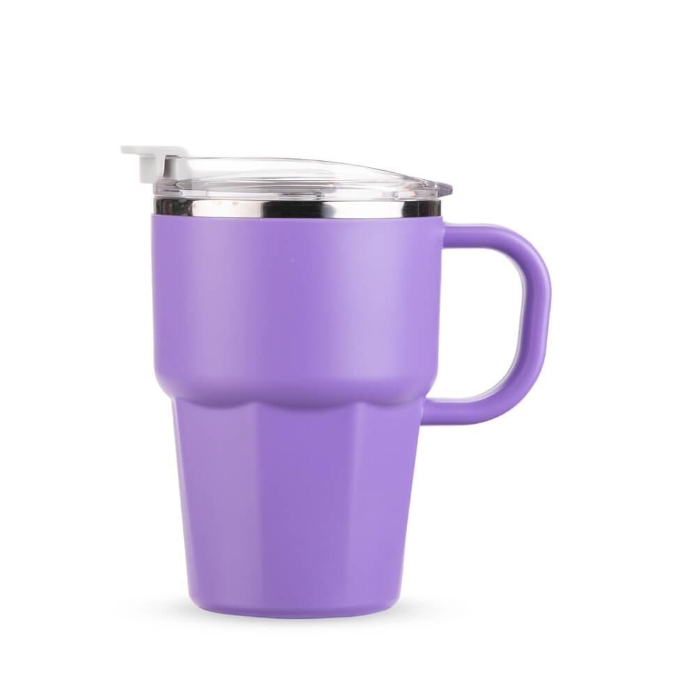 Caneca Parede Dupla 550ml DR1851 na cor Roxo, brinde personalizado Sky Brindes