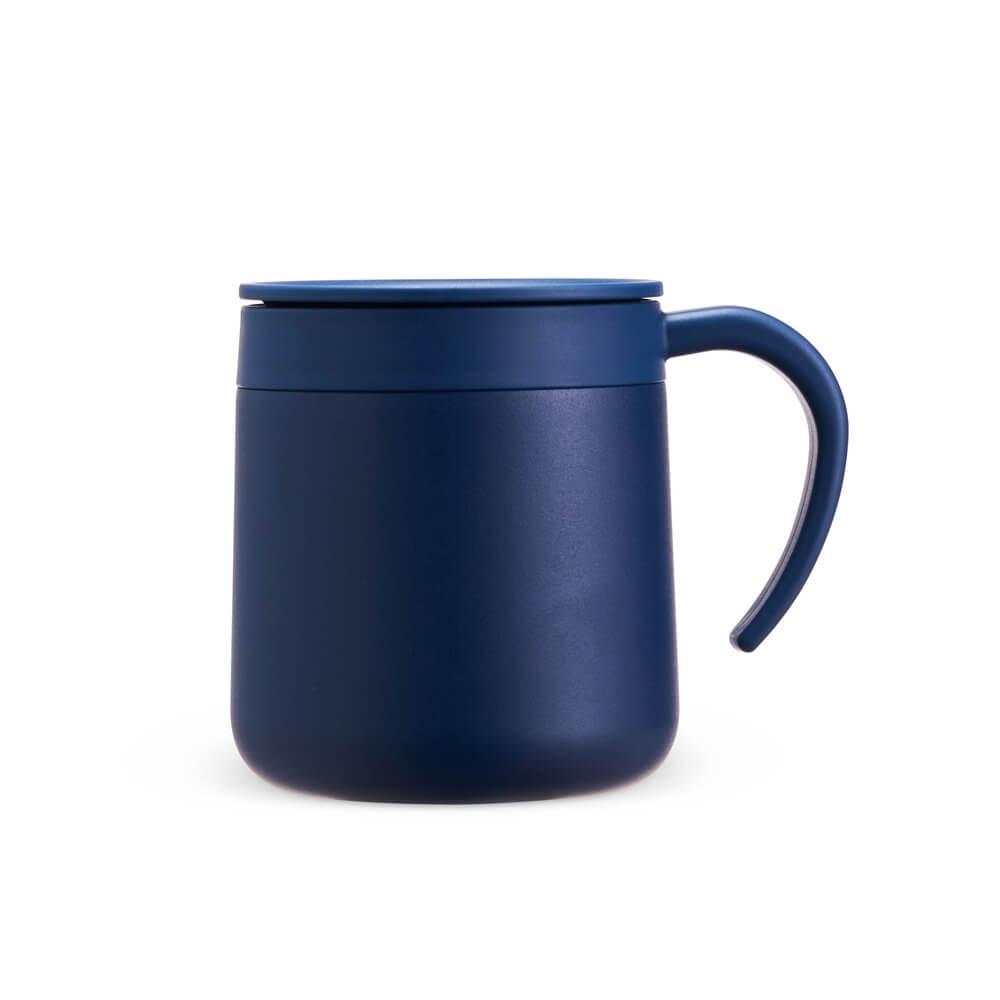 Caneca Térmica Inox 300ml DR1852 na cor Azul, brinde personalizado Sky Brindes
