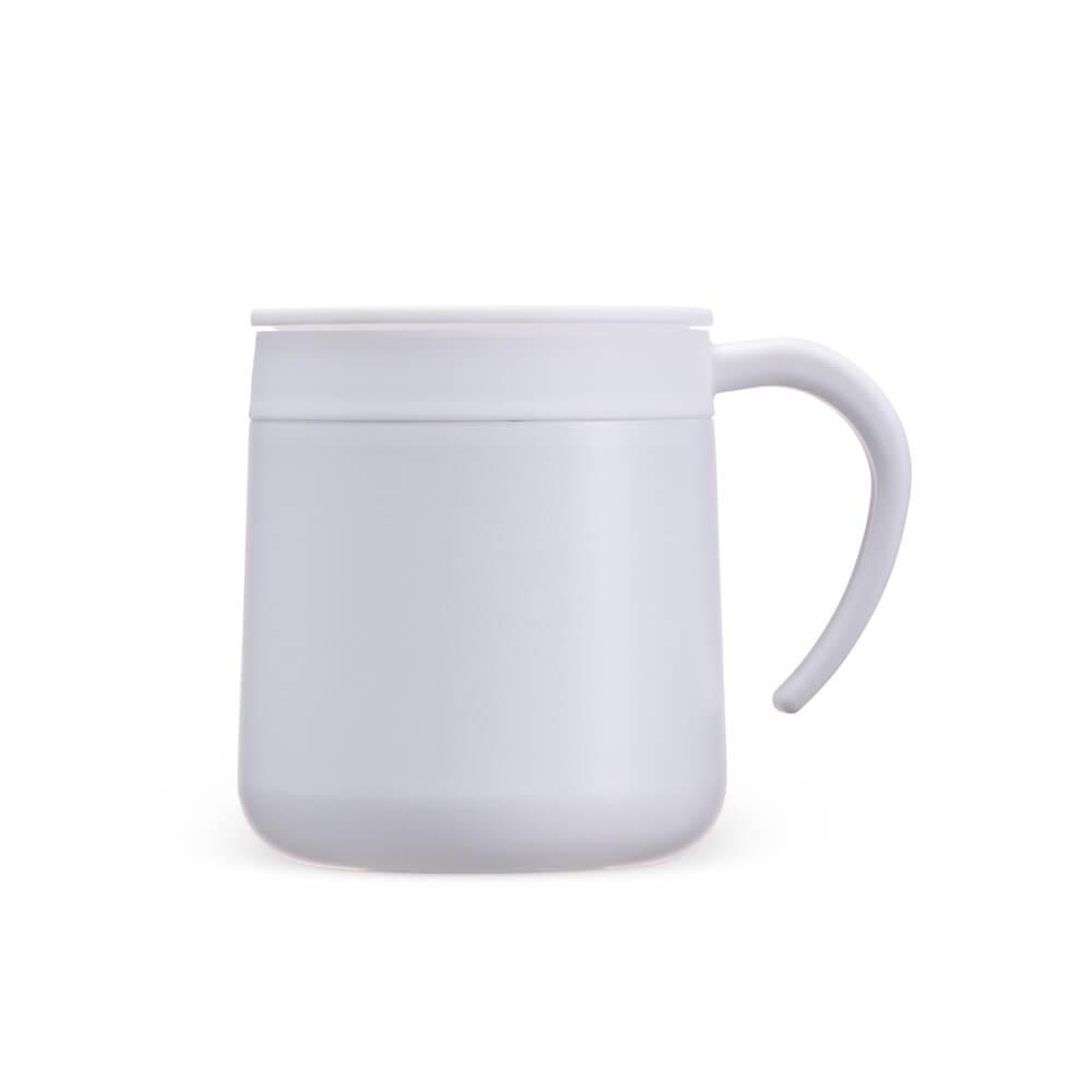 Caneca Térmica Inox 300ml DR1852 na cor Branco, brinde personalizado Sky Brindes
