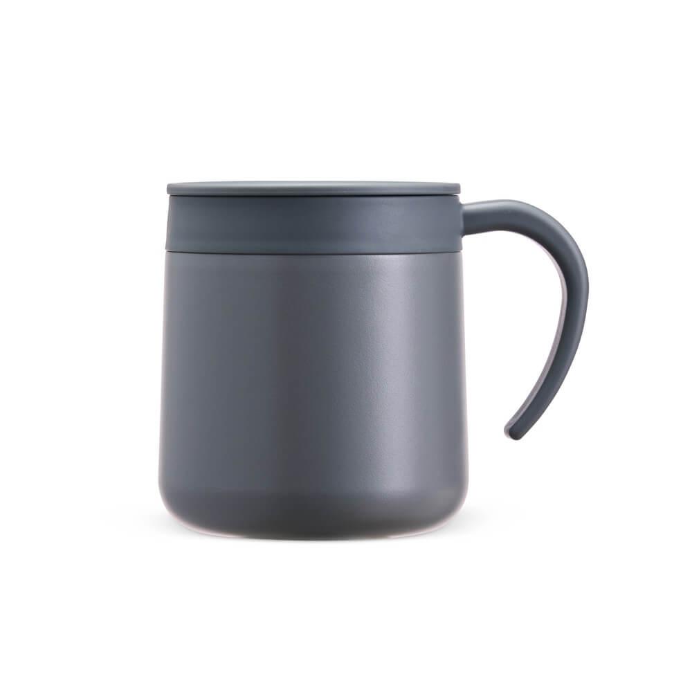 Caneca Térmica Inox 300ml DR1852 na cor Cinza, brinde personalizado Sky Brindes
