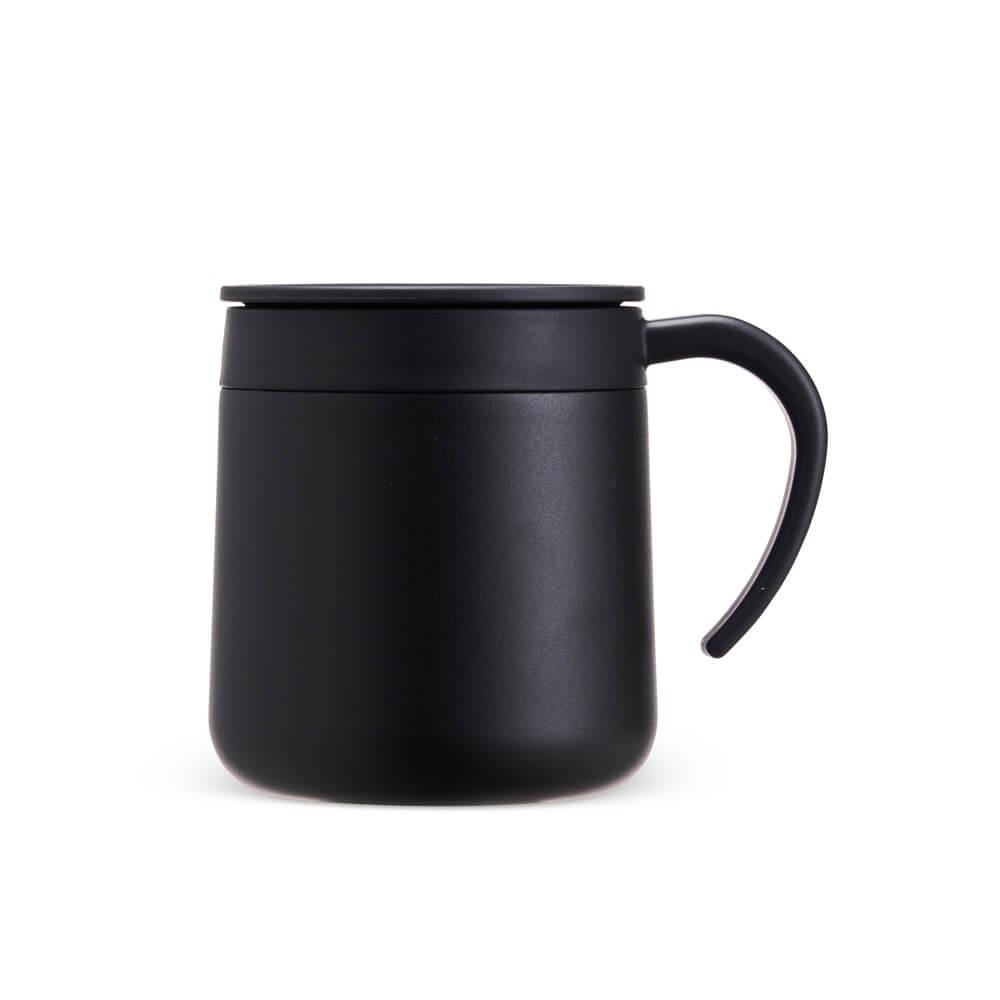 Caneca Térmica Inox 300ml DR1852 na cor Preto, brinde personalizado Sky Brindes