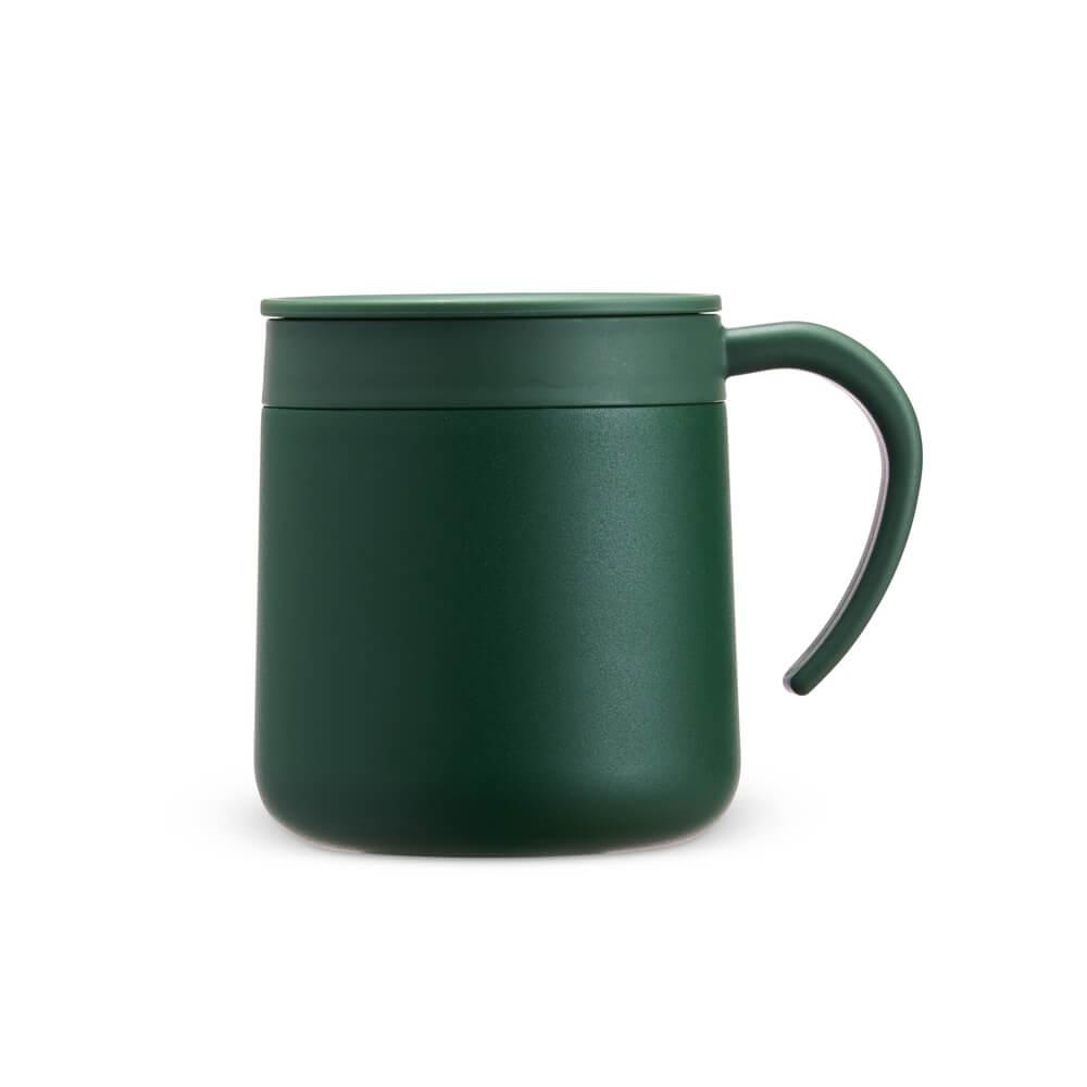 Caneca Térmica Inox 300ml DR1852 na cor Verde, brinde personalizado Sky Brindes