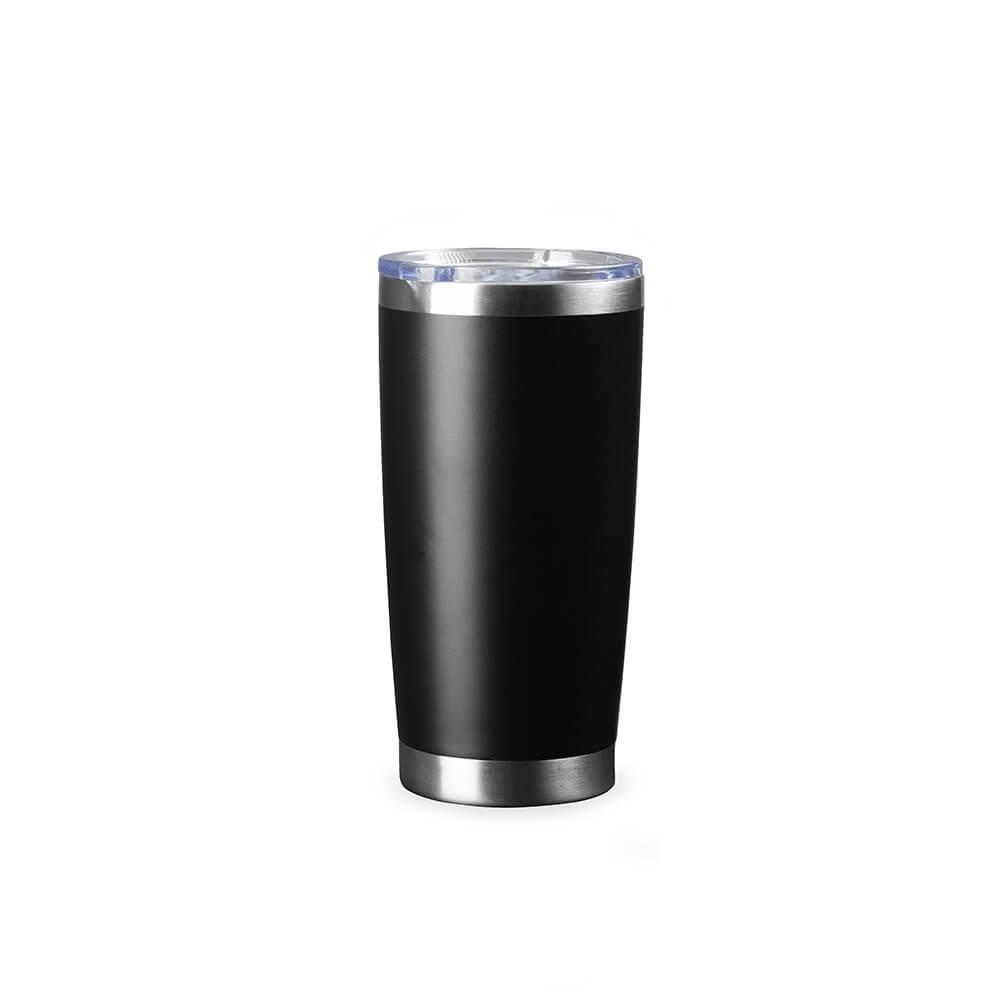 Copo Térmico 520ml DR1853 na cor Preto, brinde personalizado Sky Brindes