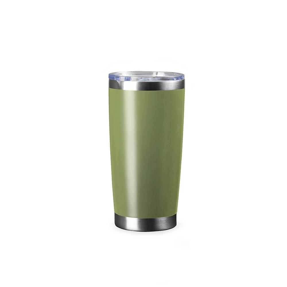Copo Térmico 520ml DR1853 na cor Verde, brinde personalizado Sky Brindes