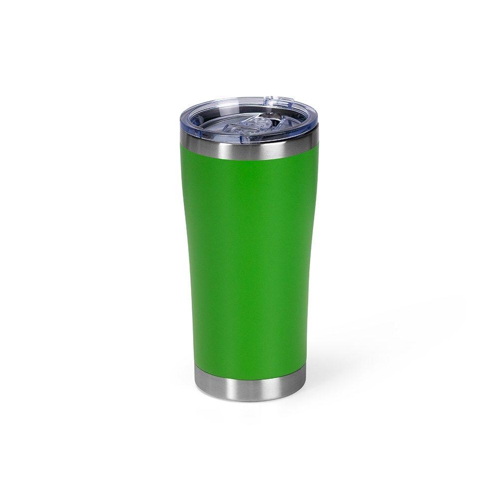 Copo Térmico 550ml DR1854 na cor Verde, brinde personalizado Sky Brindes