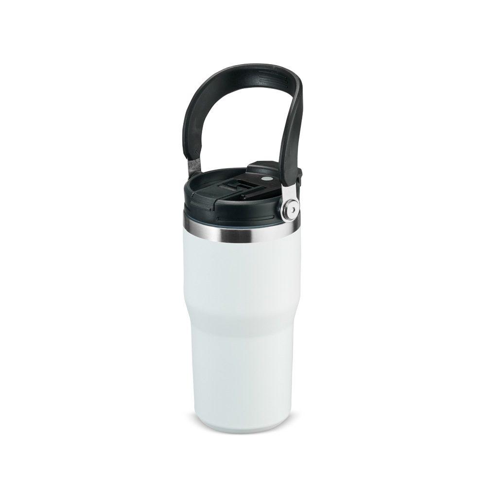 Copo Térmico 600ml DR1855 na cor Branco, brinde personalizado Sky Brindes