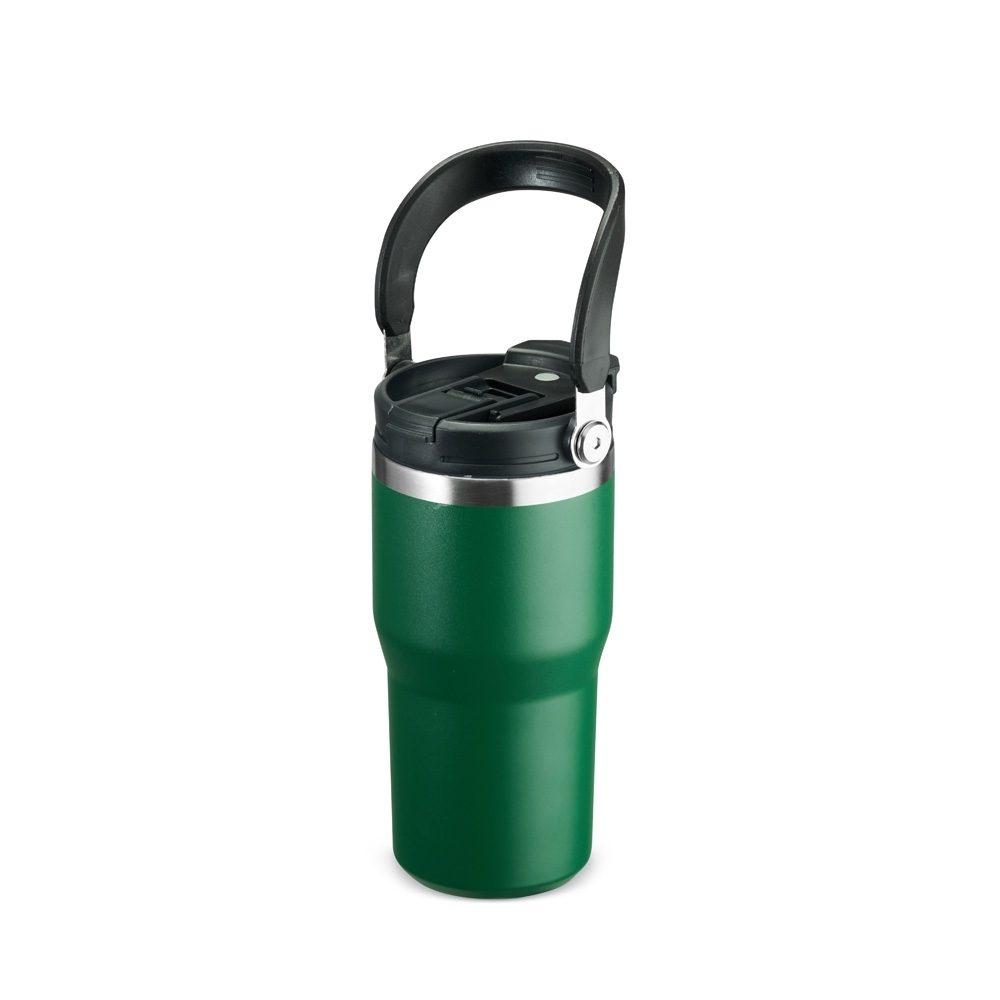 Copo Térmico 600ml DR1855 na cor Verde, brinde personalizado Sky Brindes