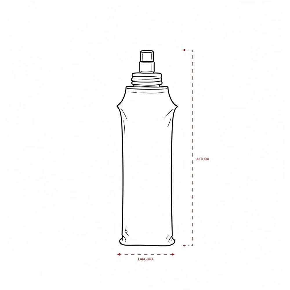 Squeeze dobrável tpu 500ml DR1858 na cor Cinza, brinde personalizado Sky Brindes