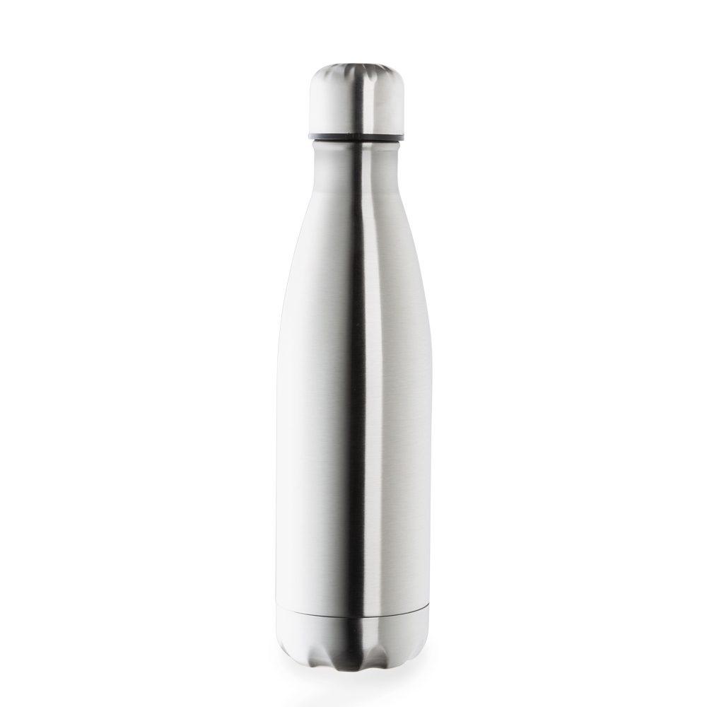 Garrafa térmica 500 ml DR1862 na cor Inox, brinde personalizado Sky Brindes