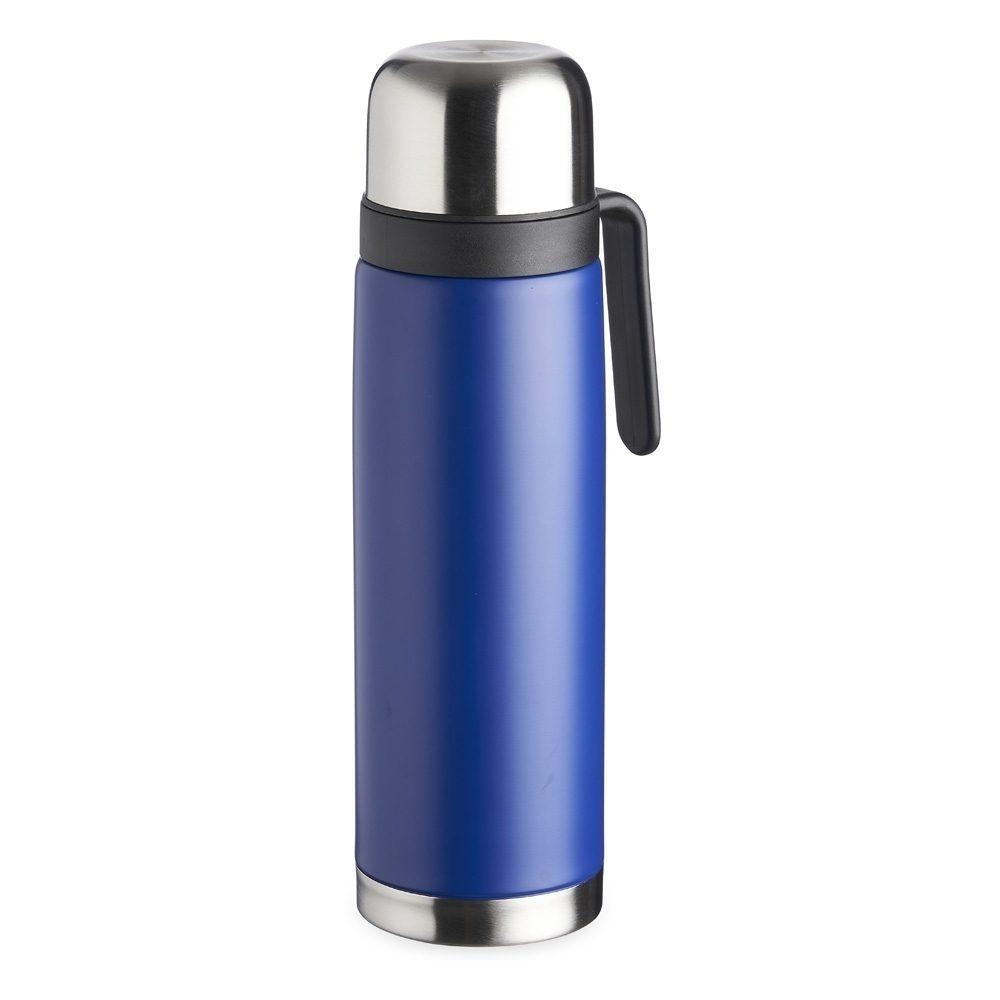 Garrafa térmica 900ml inox DR1868 na cor Azul, brinde personalizado Sky Brindes