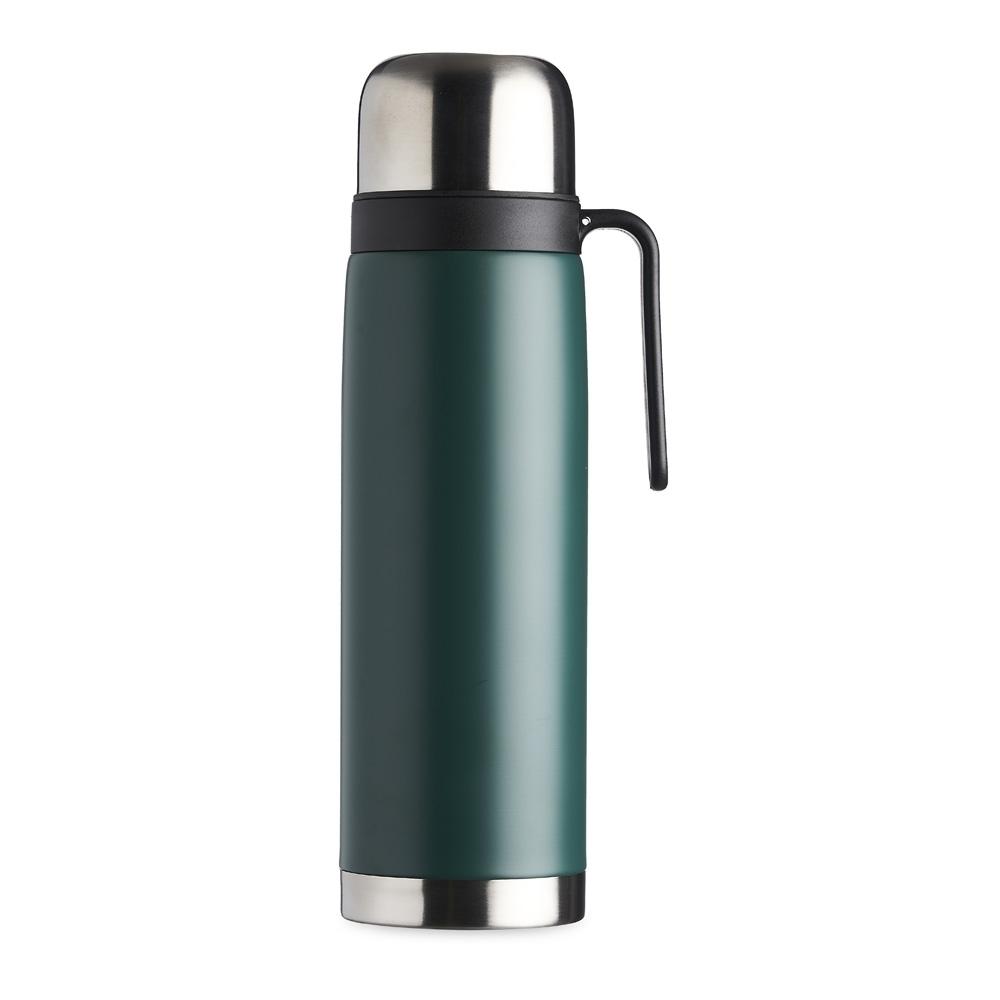Garrafa térmica 900ml inox DR1868 na cor Preto, brinde personalizado Sky Brindes