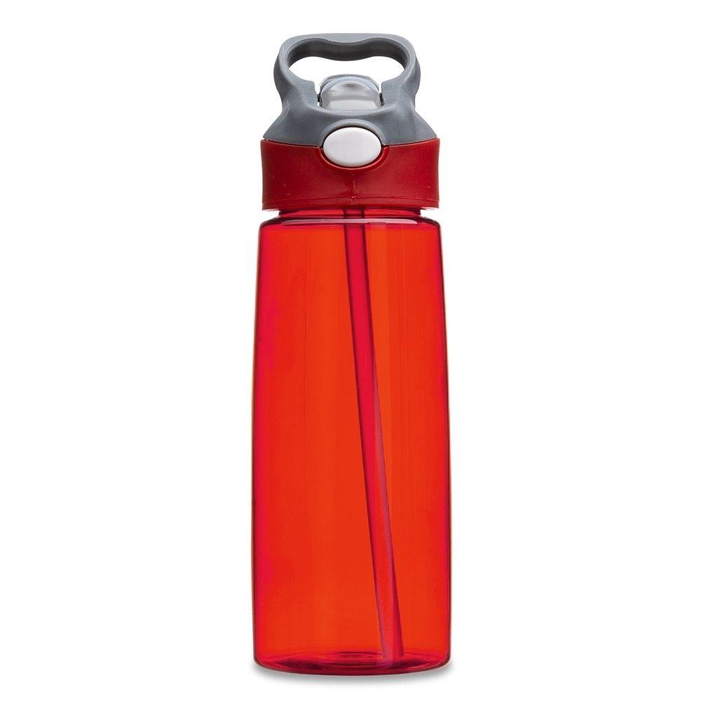 Garrafa térmica 900ml inox DR1868 na cor Vermelho e inox, brinde personalizado Sky Brindes