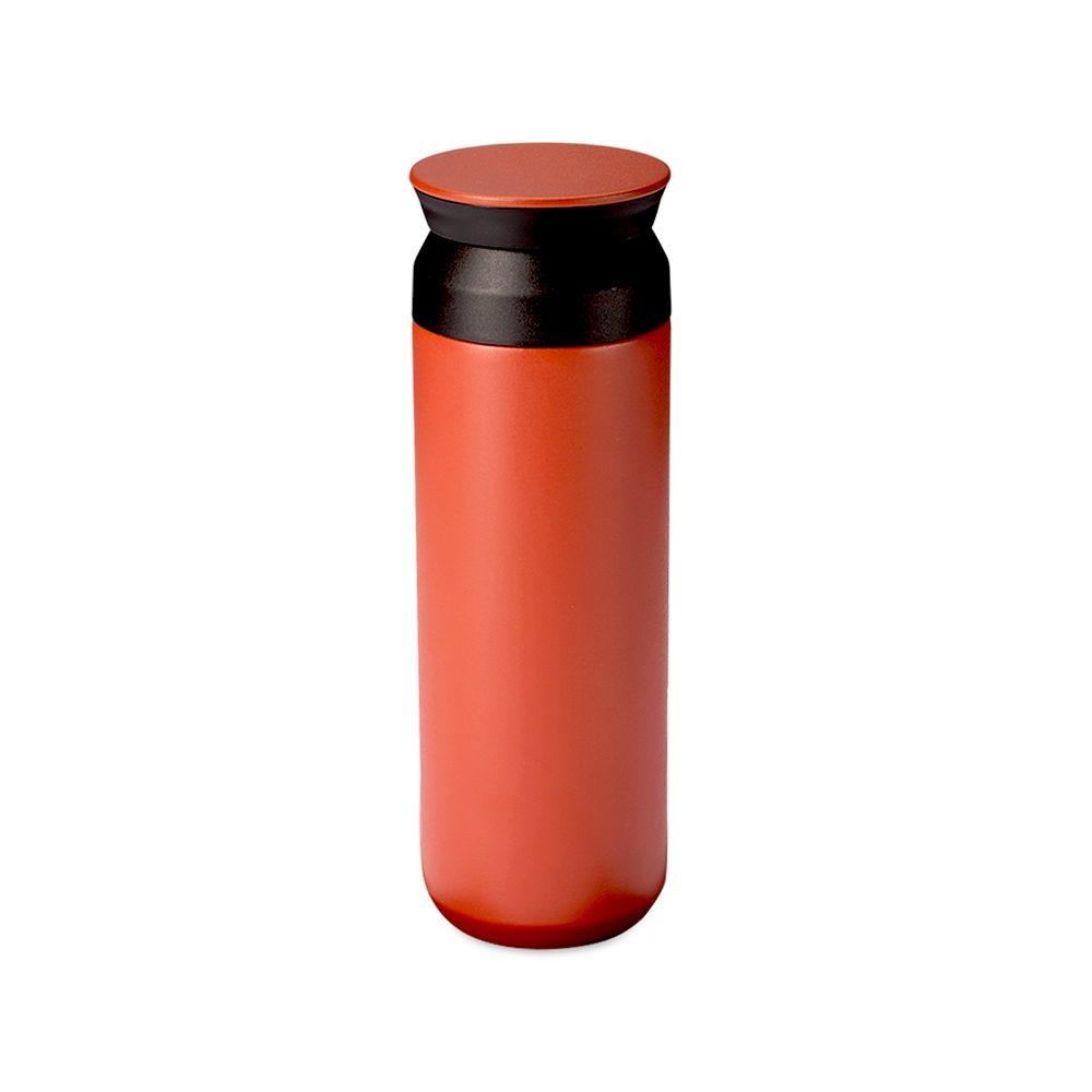 Garrafa térmica 470ml DR1879 na cor Vermelho e inox, brinde personalizado Sky Brindes