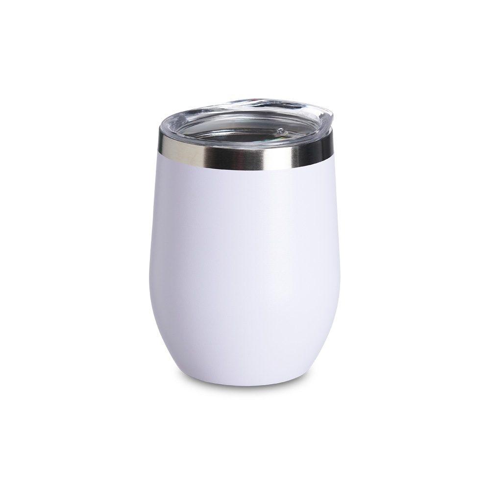 Caneca térmica 350ml DR1883 na cor Branco, brinde personalizado Sky Brindes