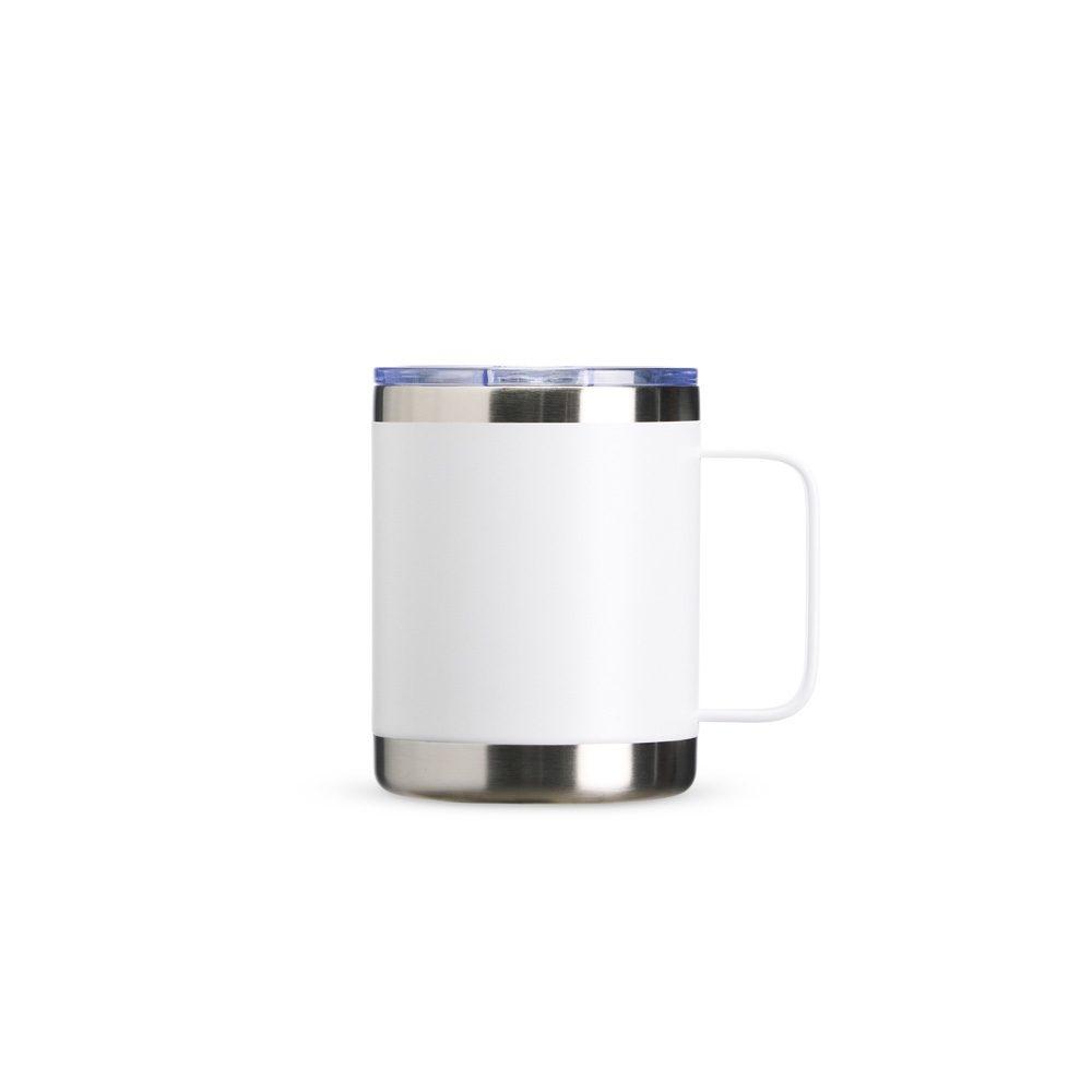Caneca térmica 350ml DR1883 na cor Branco, brinde personalizado Sky Brindes