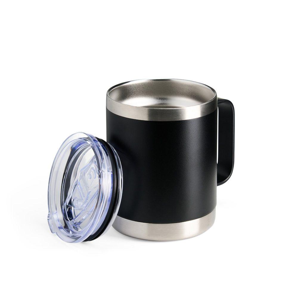 Caneca térmica 350ml DR1883 na cor Branco, brinde personalizado Sky Brindes