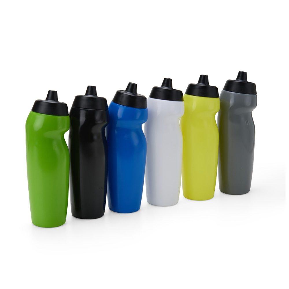 Squeeze plástico 640ml DR1884 na cor Preto, brinde personalizado Sky Brindes