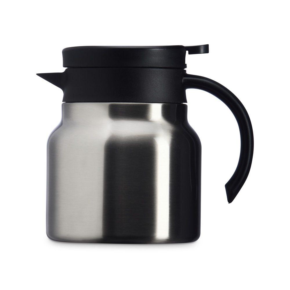 Chaleira térmica inox 750ml com display led DR1885 na cor Inox, brinde personalizado Sky Brindes