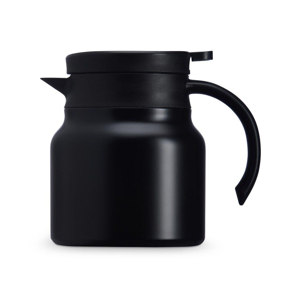 Chaleira c termomêtro e infusor DR1886 na cor Preto, brinde personalizado Sky Brindes