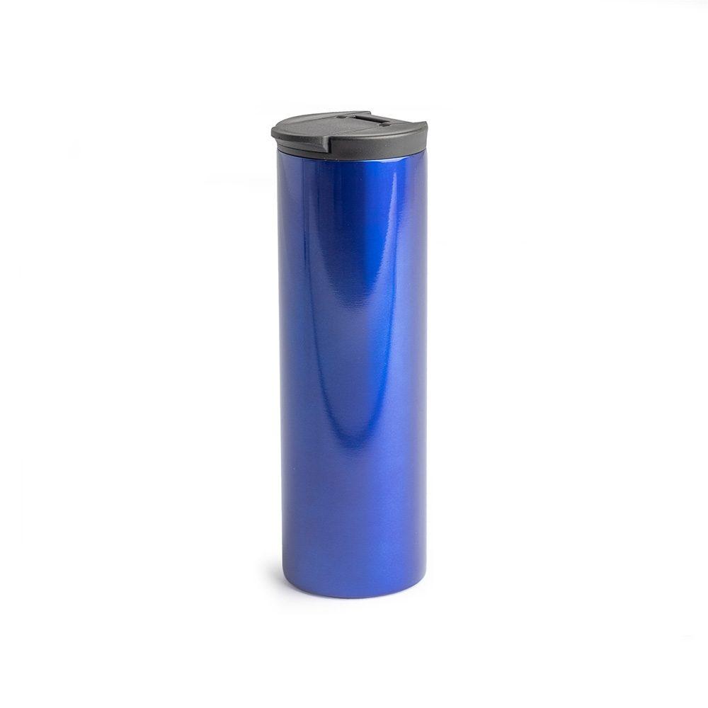Copo parede dupla 500ml DR1888 na cor Vermelho e preto, brinde personalizado Sky Brindes