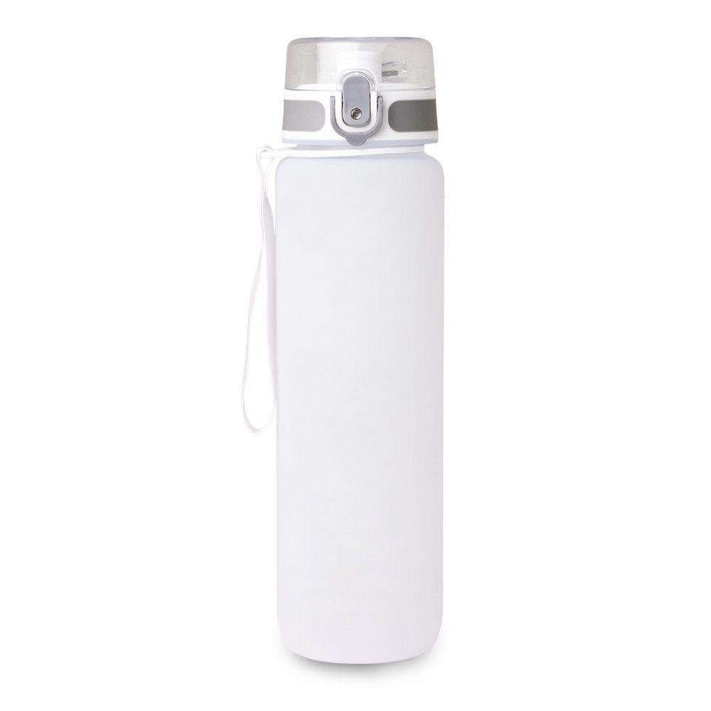 Squeeze plástica 1 litro DR1889 na cor Branco, brinde personalizado Sky Brindes