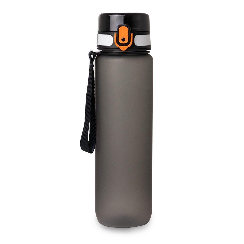 Squeeze plástica 1 litro DR1889 na cor Preto, brinde personalizado Sky Brindes