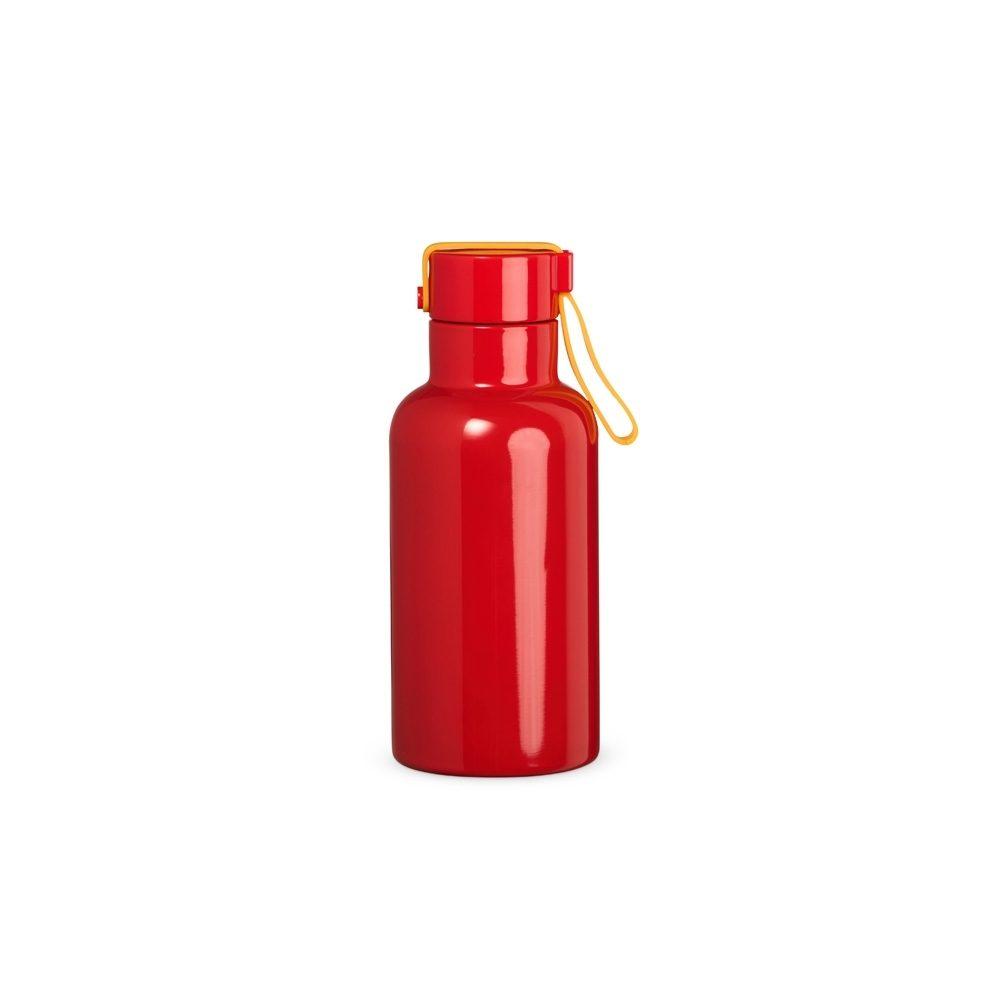 Garrafa térmica 380ml DR1890 na cor Vermelho e inox, brinde personalizado Sky Brindes