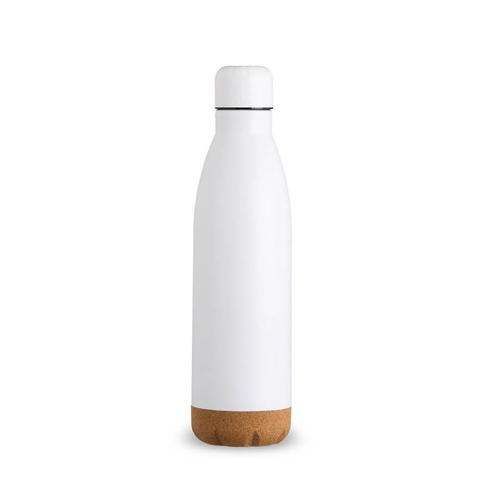 Garrafa térmica inox 500ml DR1892 na cor Branco, brinde personalizado Sky Brindes