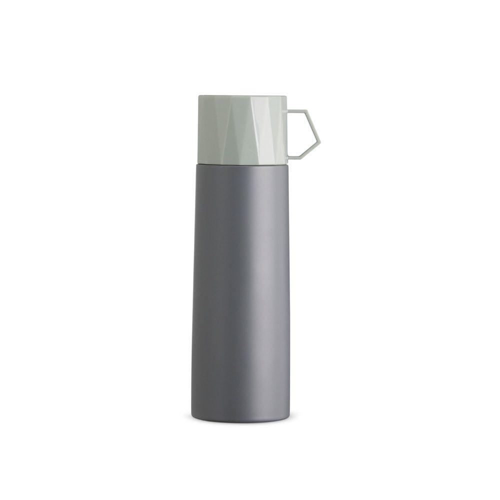 Garrafa térmica 500ml DR1893 na cor Cinza, brinde personalizado Sky Brindes