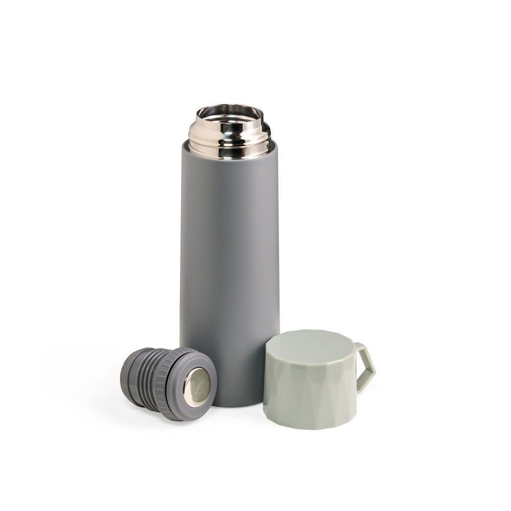Garrafa térmica 500ml DR1893 na cor Cinza, brinde personalizado Sky Brindes