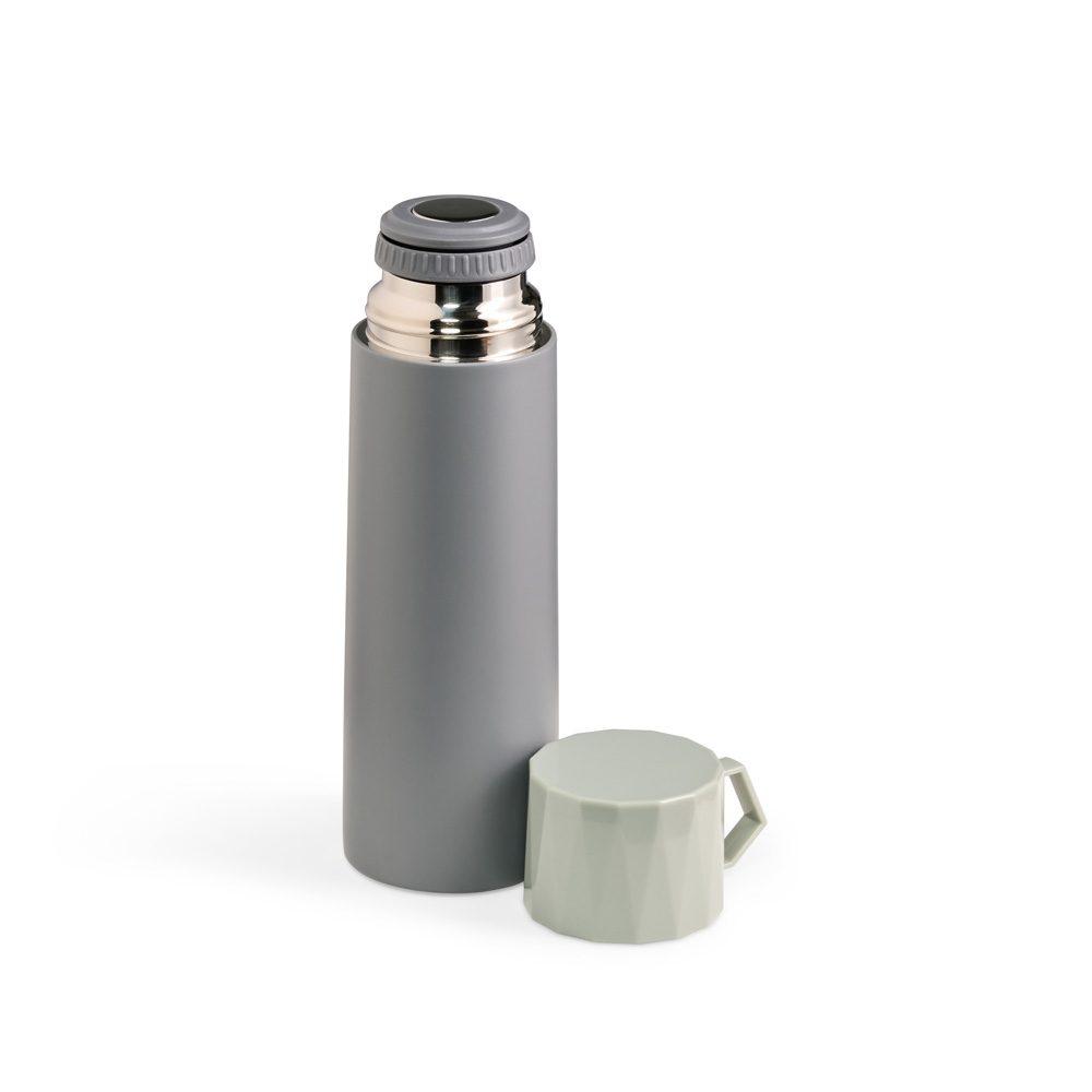 Garrafa térmica 500ml DR1893 na cor Cinza, brinde personalizado Sky Brindes