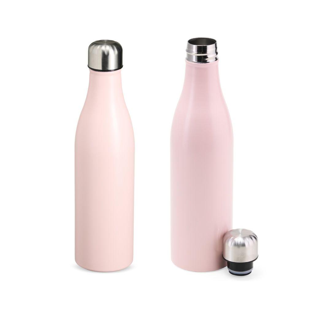 Garrafa térmica 800ml DR1897 na cor Rosa, brinde personalizado Sky Brindes