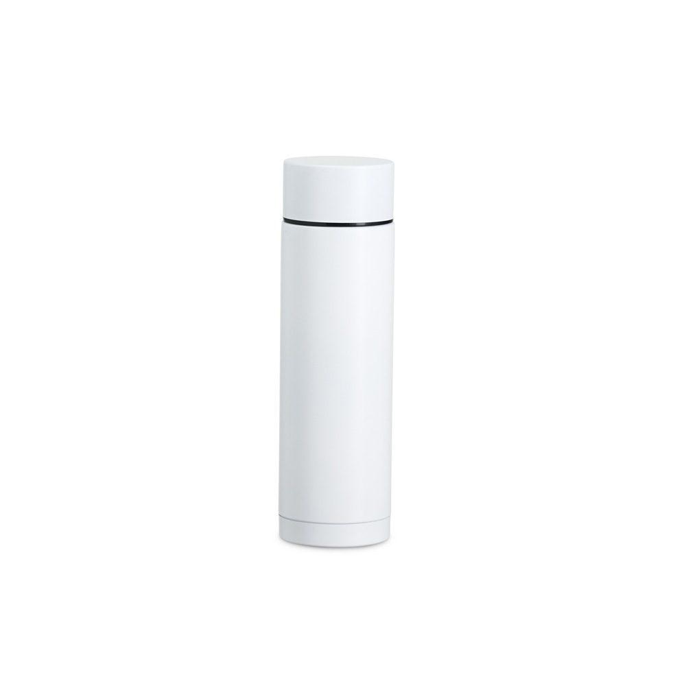 Garrafa térmica 320ml DR1902 na cor Cinza, brinde personalizado Sky Brindes