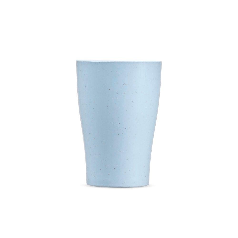 Copo palha de trigo 310ml DR1908 na cor Azul, brinde personalizado Sky Brindes