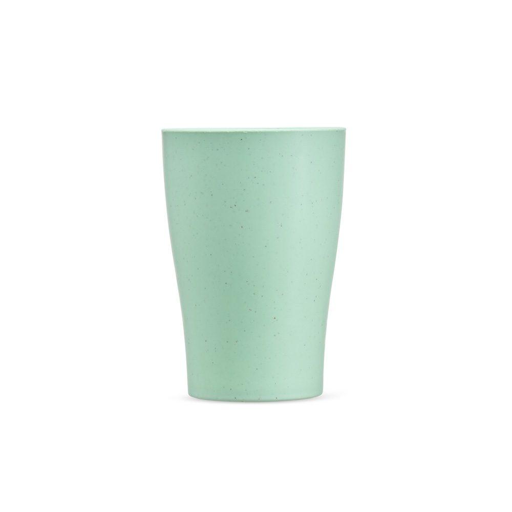 Copo palha de trigo 310ml DR1908 na cor Verde, brinde personalizado Sky Brindes