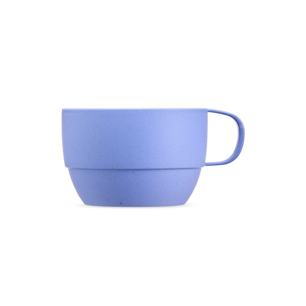 Caneca palha de trigo 300ml DR1910 na cor Azul, brinde personalizado Sky Brindes