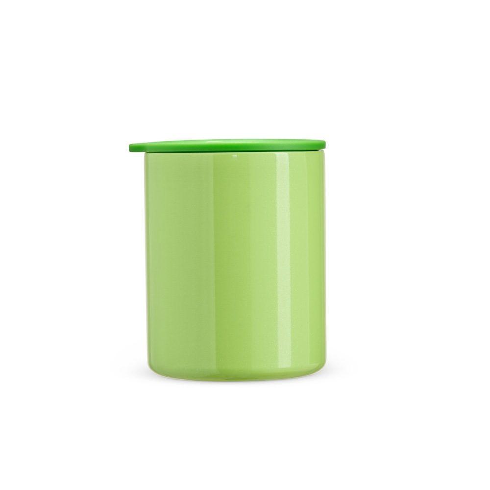 Caneca inox parede dupla 270ml DR1911 na cor Salmão, brinde personalizado Sky Brindes