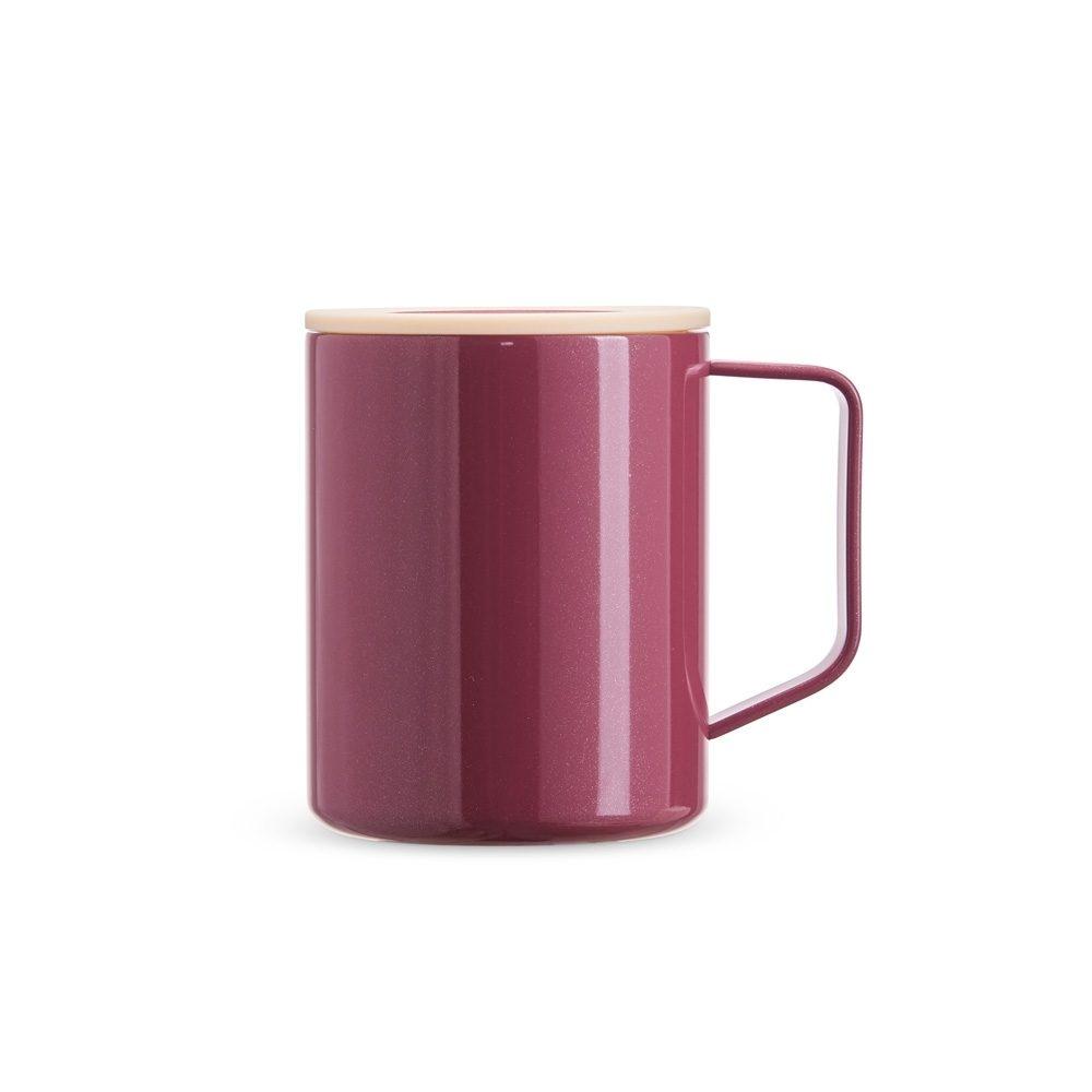 Caneca inox parede dupla 270ml DR1911 na cor Vinho, brinde personalizado Sky Brindes