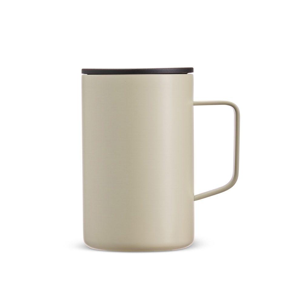 Caneca inox parede dupla 350ml DR1912 na cor Bege, brinde personalizado Sky Brindes
