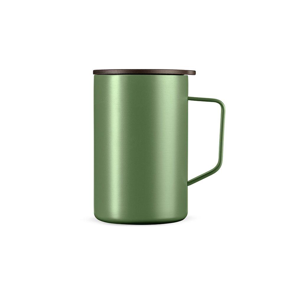 Caneca inox parede dupla 350ml DR1912 na cor Verde, brinde personalizado Sky Brindes
