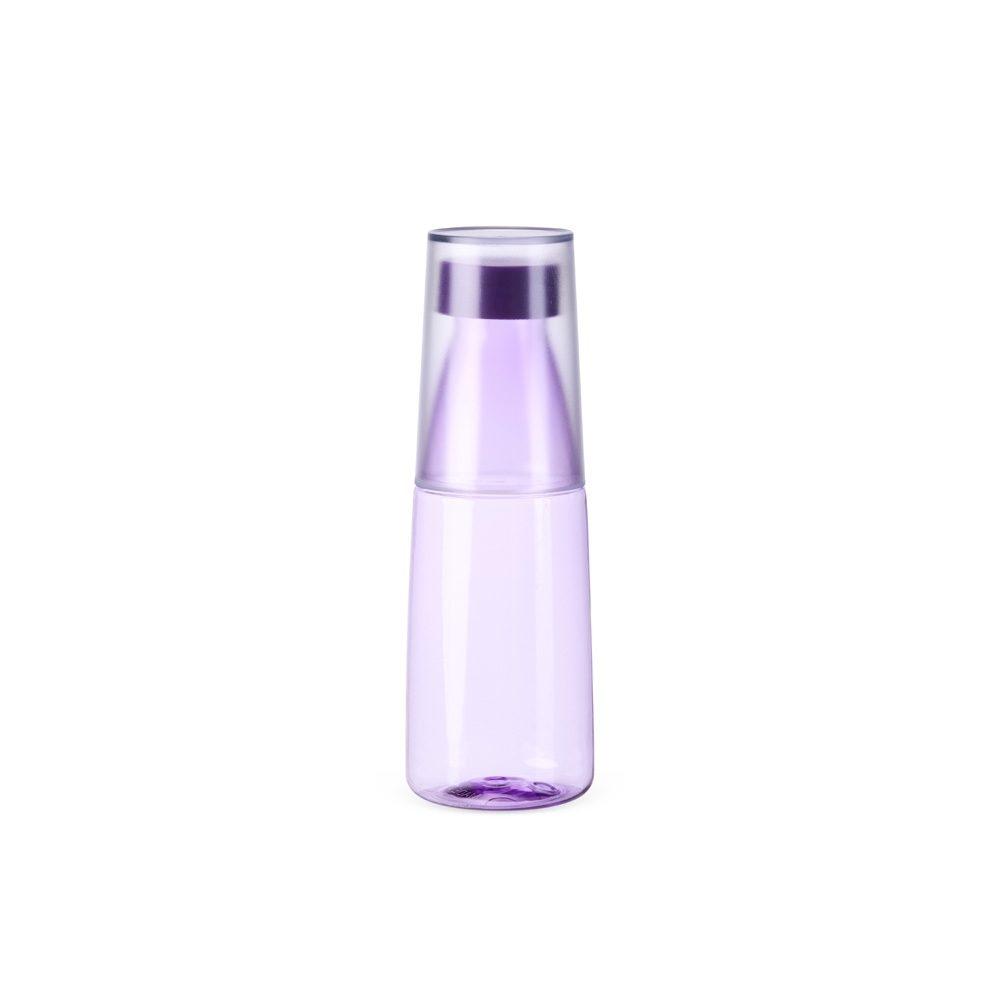 Garrafa plástica 2 em 1 550ml DR1919 na cor Roxo, brinde personalizado Sky Brindes