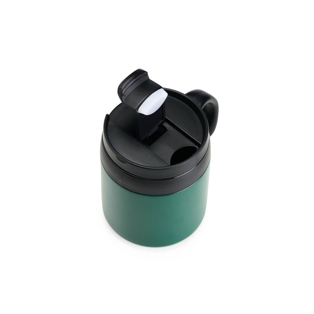 Caneca térmica 350ml DR1920 na cor Verde, brinde personalizado Sky Brindes
