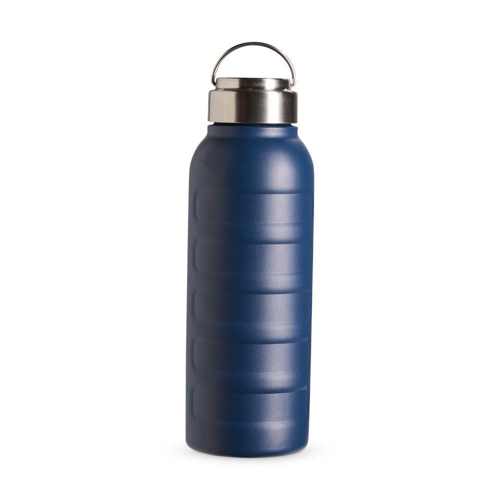 Garrafa térmica 950ml DR1923 na cor Azul escuro, brinde personalizado Sky Brindes