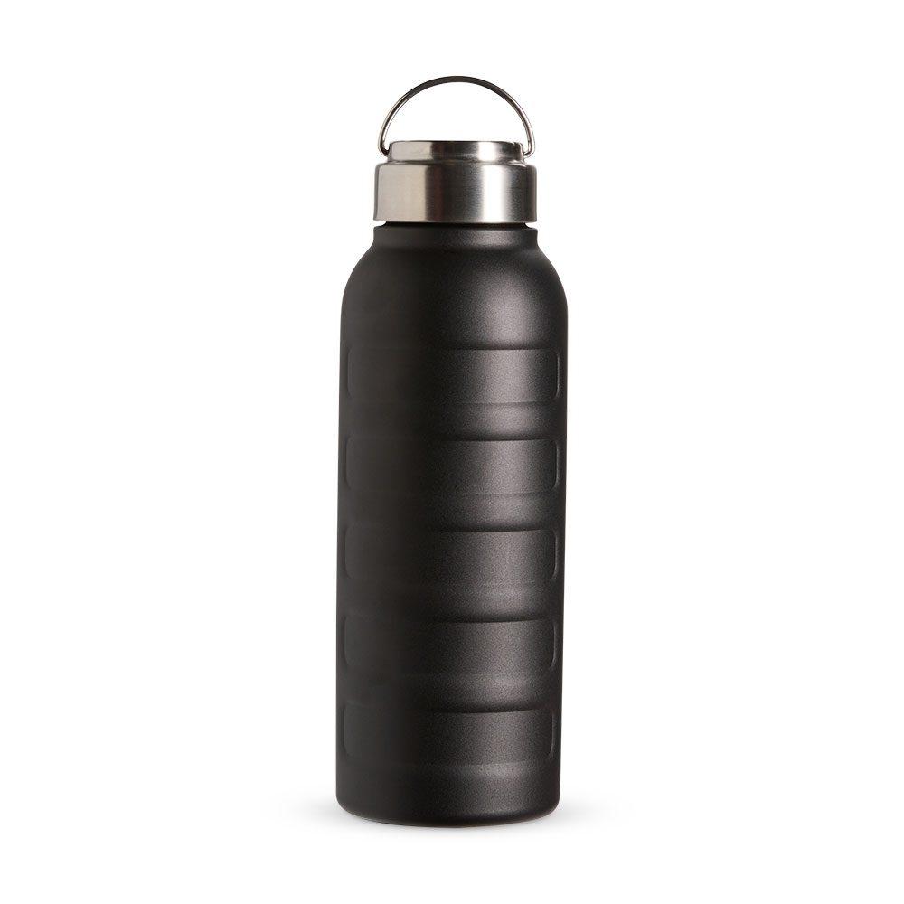 Garrafa térmica 950ml DR1923 na cor Preto, brinde personalizado Sky Brindes