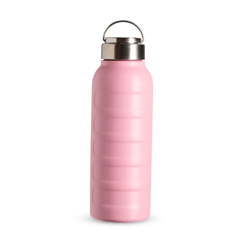 Garrafa térmica 950ml DR1923 na cor Rosa, brinde personalizado Sky Brindes
