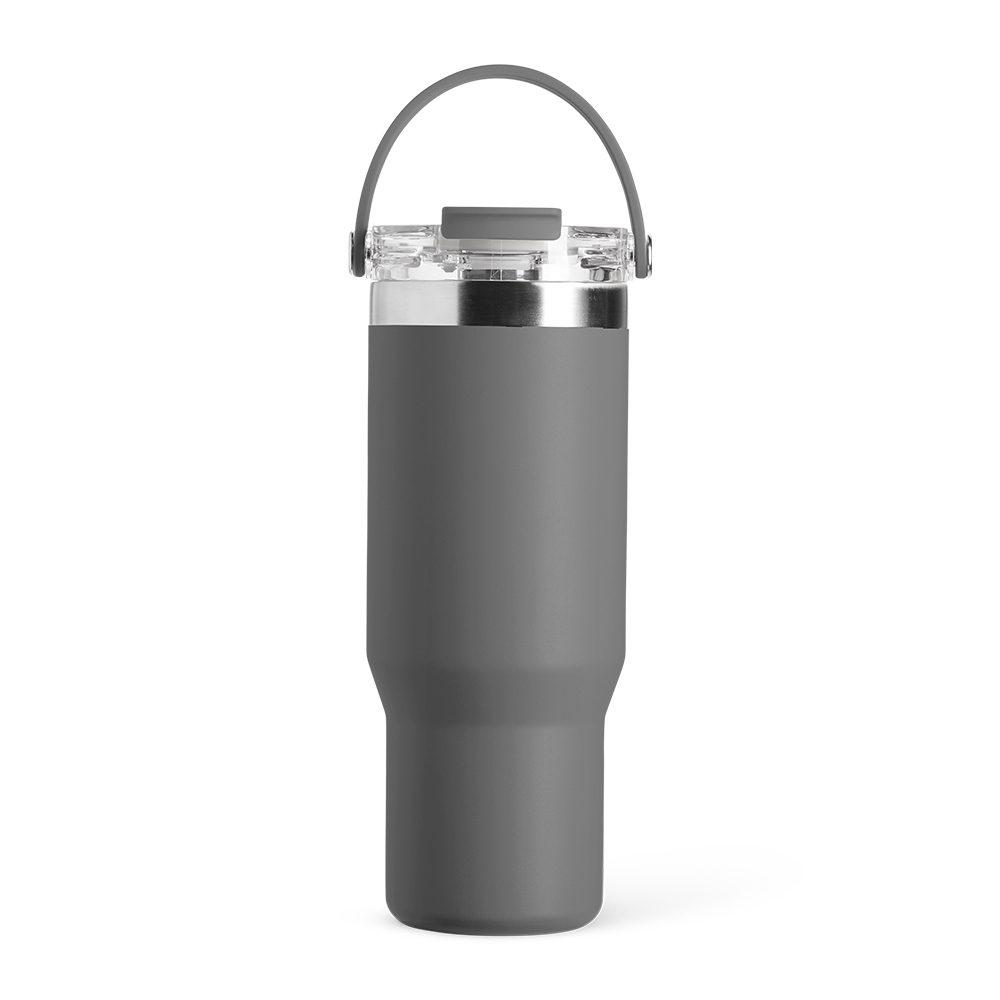 Copo térmico 900ml DR1933 na cor Cinza, brinde personalizado Sky Brindes