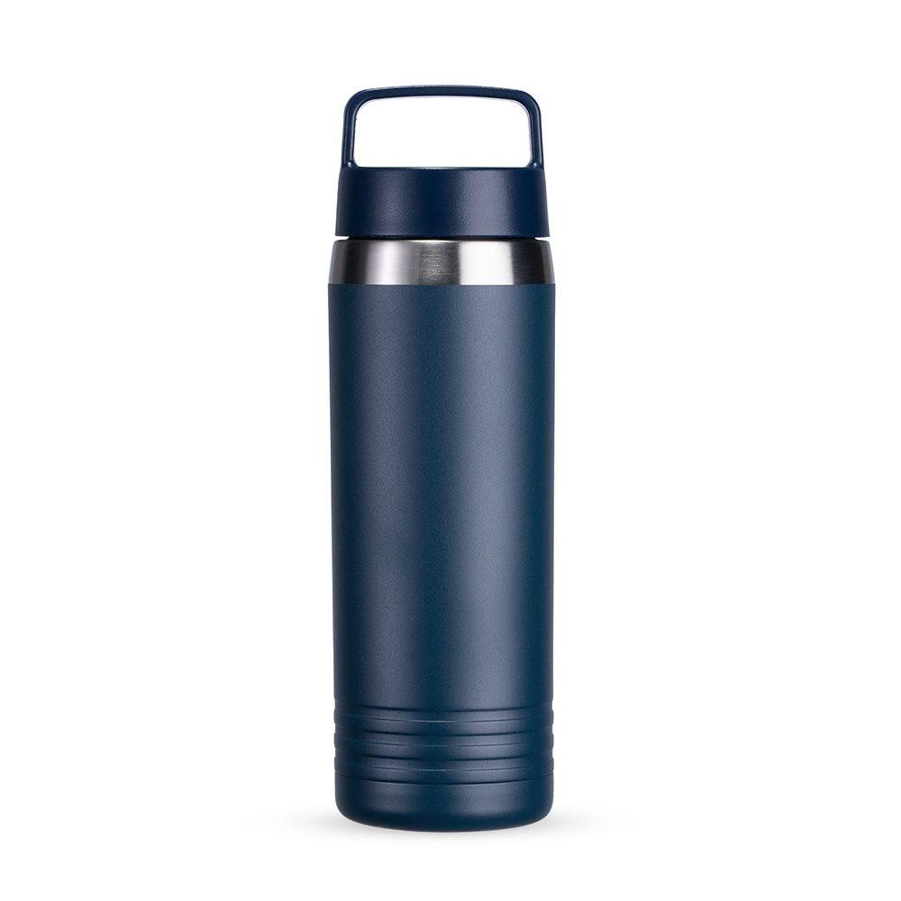Garrafa térmica 700ml DR1955 na cor Azul escuro, brinde personalizado Sky Brindes