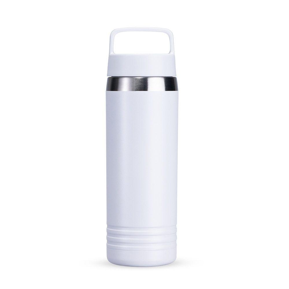 Garrafa térmica 700ml DR1955 na cor Branco, brinde personalizado Sky Brindes