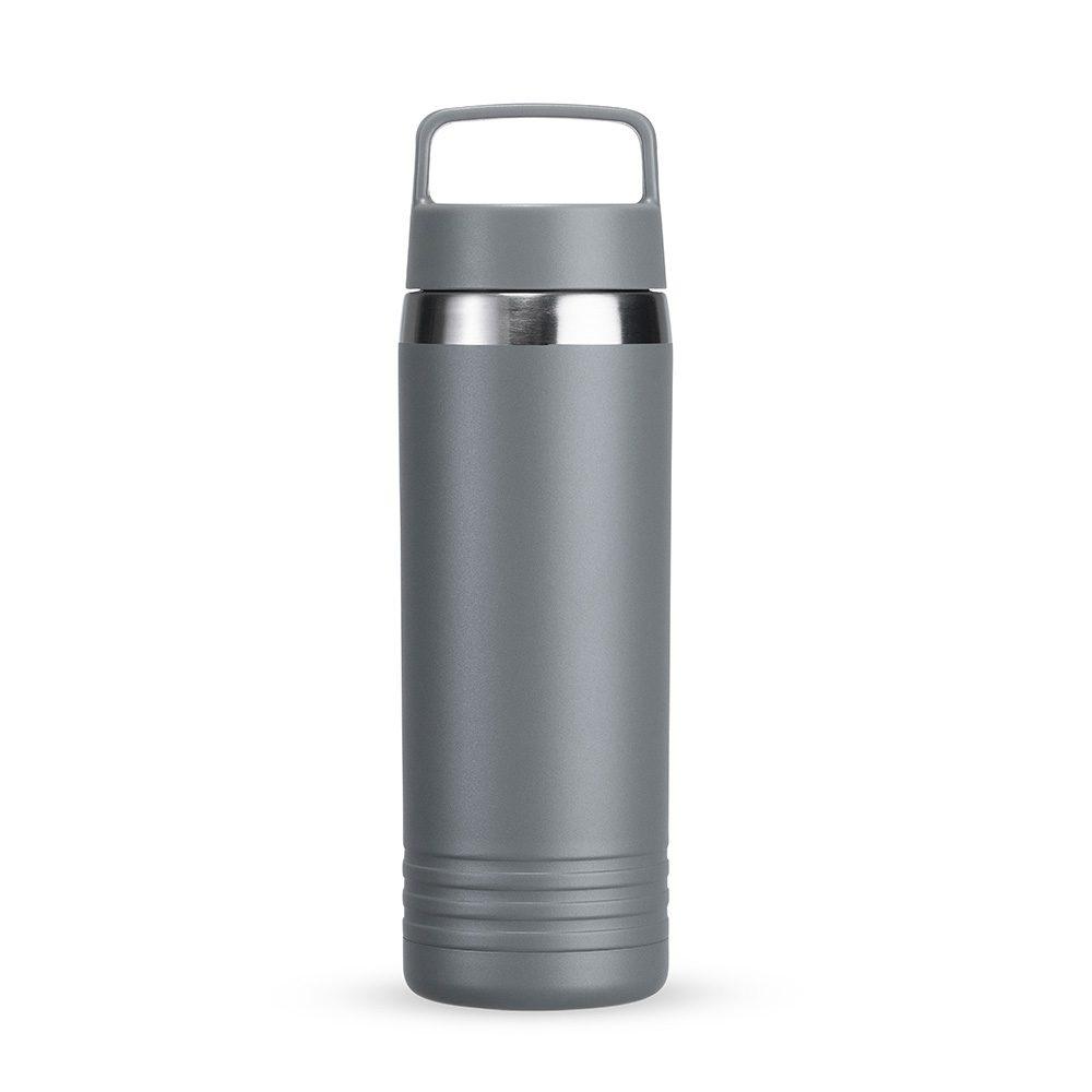 Garrafa térmica 700ml DR1955 na cor Cinza, brinde personalizado Sky Brindes