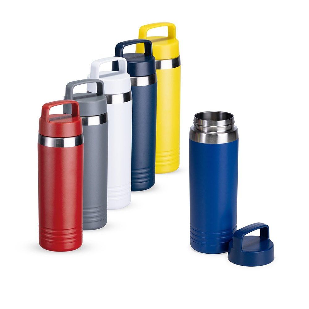 Garrafa térmica 700ml DR1955 na cor Azul, brinde personalizado Sky Brindes